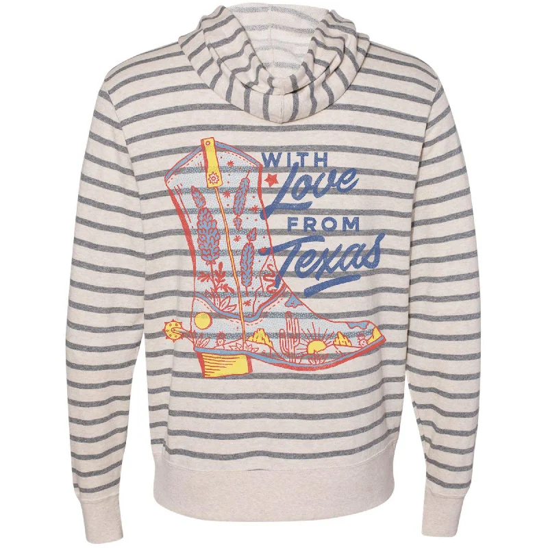 Bonus Savings With Love Texas Zipper Hoodie