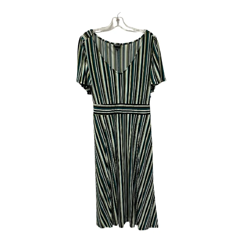Can't Be Beat DRESS CASUAL MIDI by TORRID In BLACK & WHITE, Size: 1X