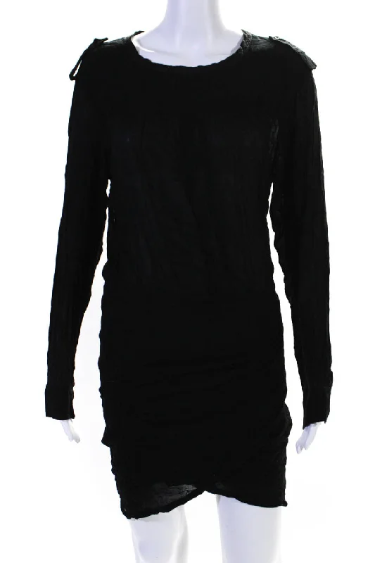 Limited Time Discount Isabel Marant Etoile Womens Long Sleeve Tulip Hem Blouson Dress Black Limited Time Discount Isabel Marant Etoile Womens Long Sleeve Tulip Hem Blouson Dress Black