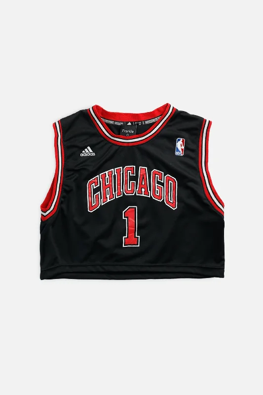 Don't Wait Rework Chicago Bulls NBA Crop Jersey - S