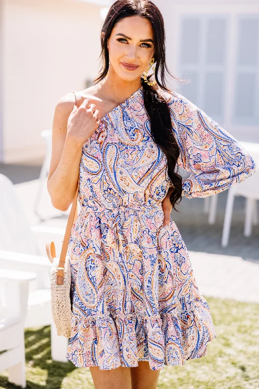 Customer Appreciation Sale Attention To Detail Cream White Paisley Dress