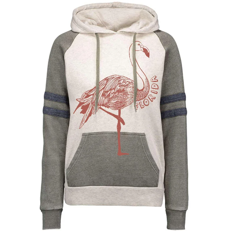 Massive Deals Flamingo Florida Varsity Hoodie