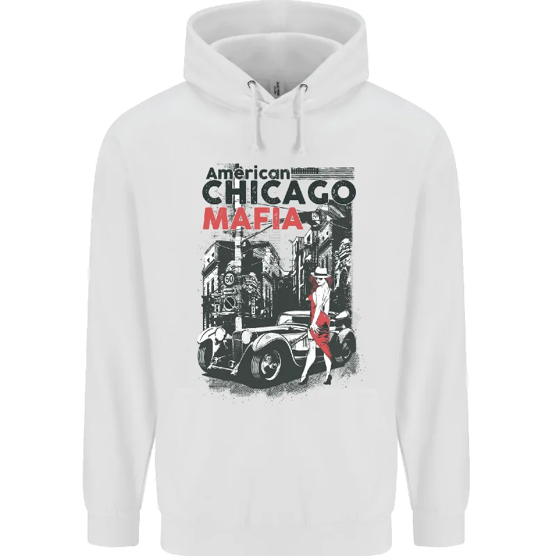 Huge Discounts American Chicago Mafia Mens 80% Cotton Hoodie