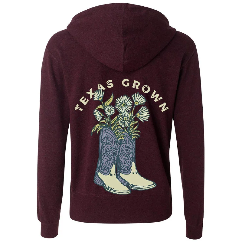 Hurry In Texas Grown Zipper Hoodie