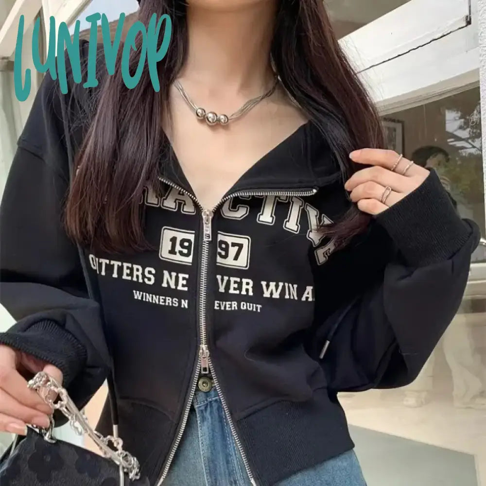 Price Drop Lunivop Harajuku Vintage Letter Printed Hoodie Y2k Korean Sweatshirts Women Spring Long Sleeve Jacket Hip Hop Zip Up Cardigan Top Price Drop Lunivop Harajuku Vintage Letter Printed Hoodie Y2k Korean Sweatshirts Women Spring Long Sleeve Jacket Hip Hop Zip Up Cardigan Top
