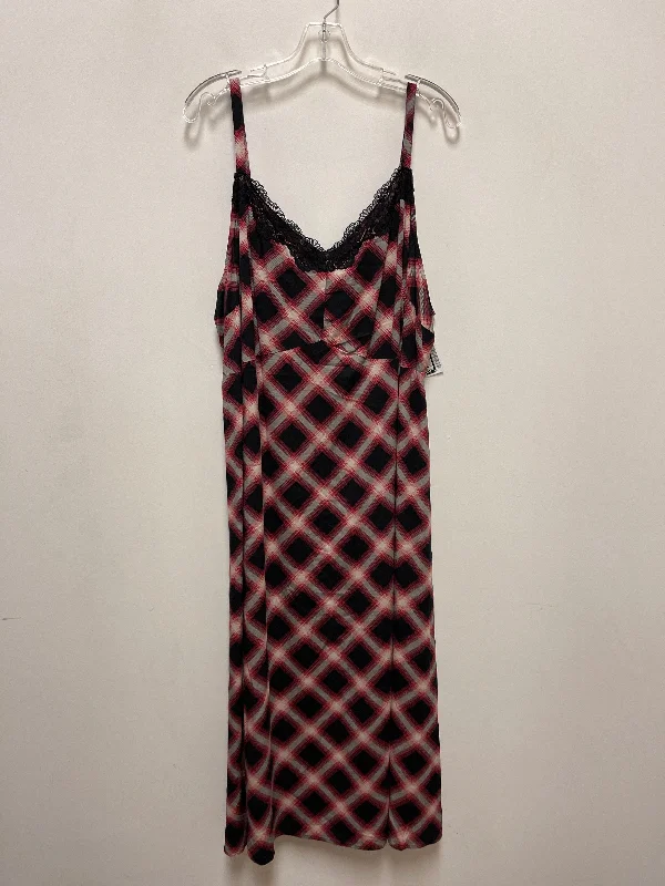 Special Offer Dress Casual Midi By Torrid In Plaid Pattern, Size: 3x