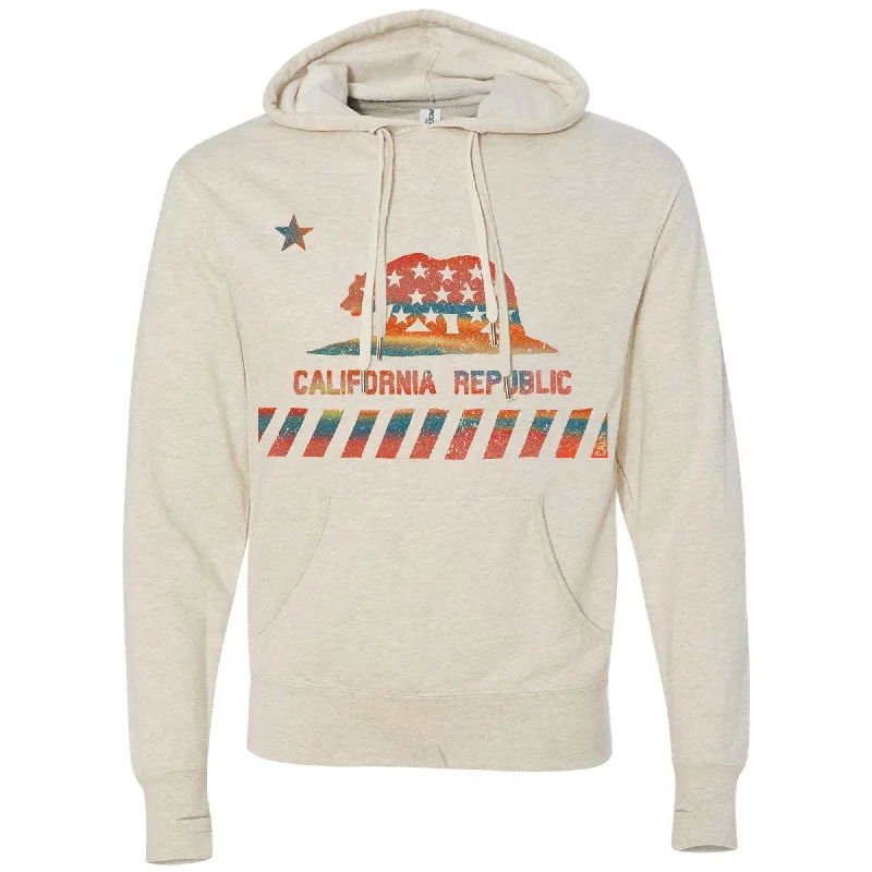 Major Savings California Star Flag Hoodie