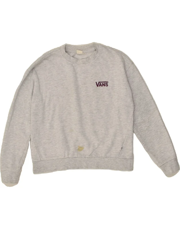 Low Prices VANS Womens Graphic Sweatshirt Jumper UK 10 Small Grey