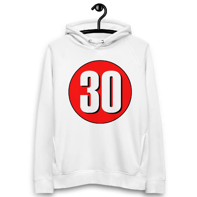 Loyalty Reward Unisex pullover hoodie: White on Red 30