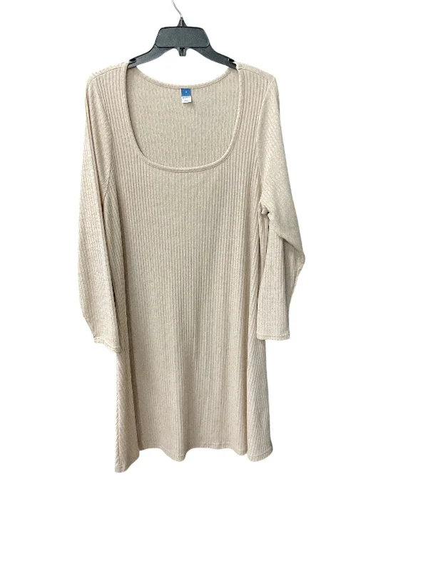 New Arrival Dress Sweater By Old Navy In Tan, Size: 2x