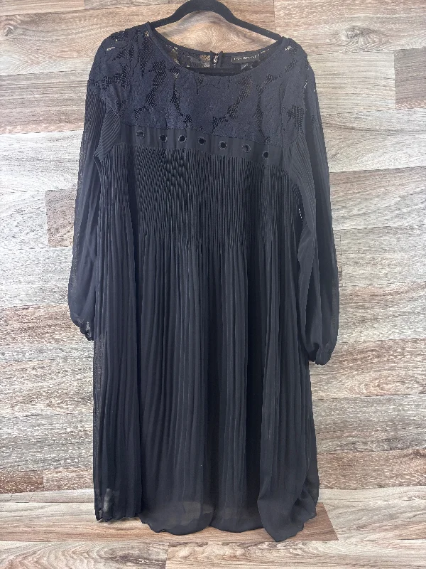 Value Deals Dress Casual Midi By Lane Bryant In Black, Size: 1x