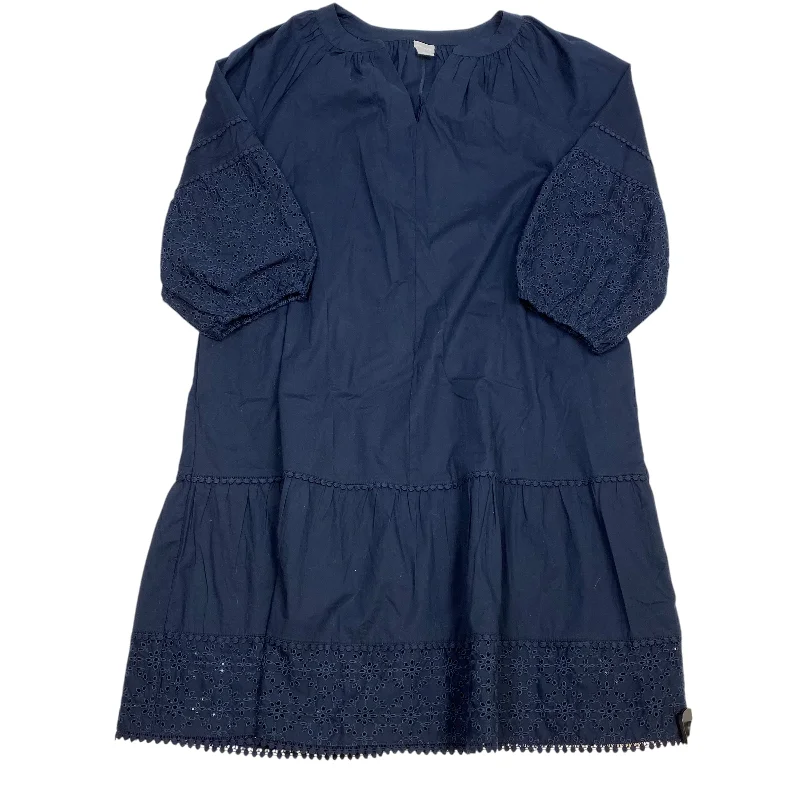 Now or Never Dress Casual Short By Chicos In Blue, Size: Xl
