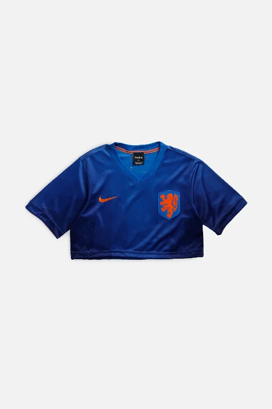 The Best Prices Rework Crop Netherlands Soccer Jersey - XS