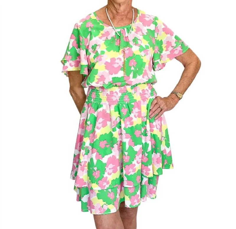 Markdown Madness Haven Dress In Primrose Melon