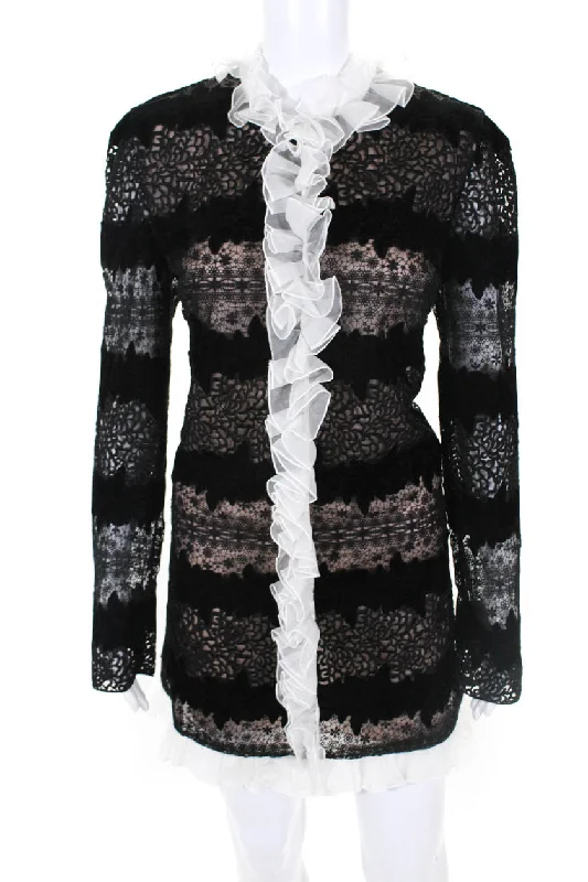 Exclusive Savings Giambattista Valli Womens NWT All Over Embroidered Mini Dress Black Exclusive Savings Giambattista Valli Womens NWT All Over Embroidered Mini Dress Black