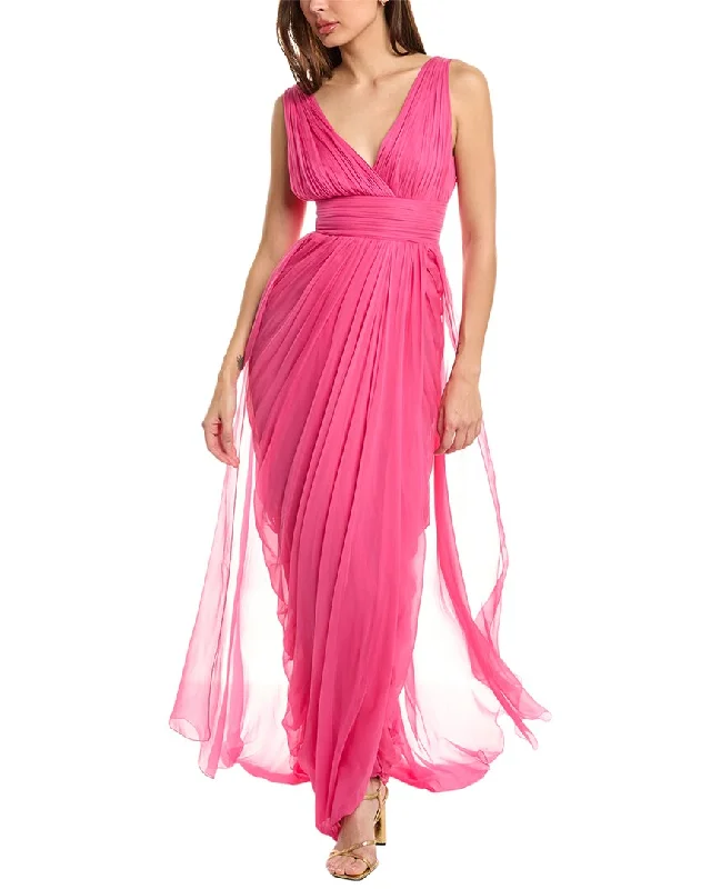 Buy More, Save More Alberta Ferretti Silk Chiffon Gown