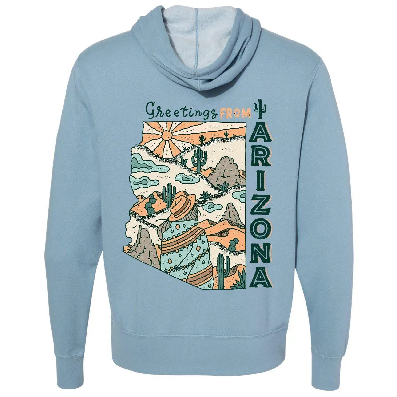 Must-Have Deals Greetings from Arizona Zipper Hoodie