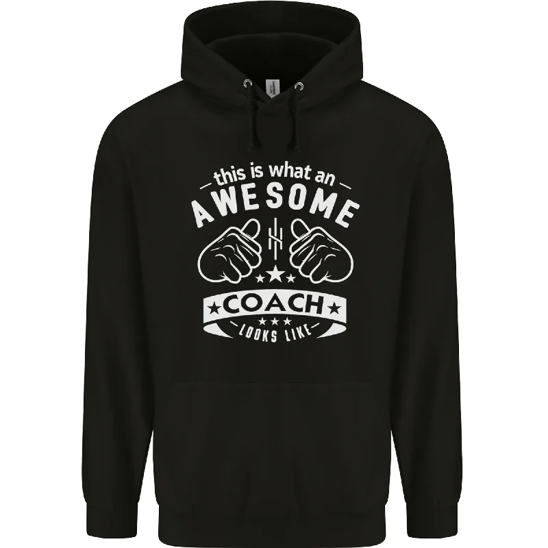 Price Reduction An Awesome Coach Looks Like Golf Tennis Mens 80% Cotton Hoodie