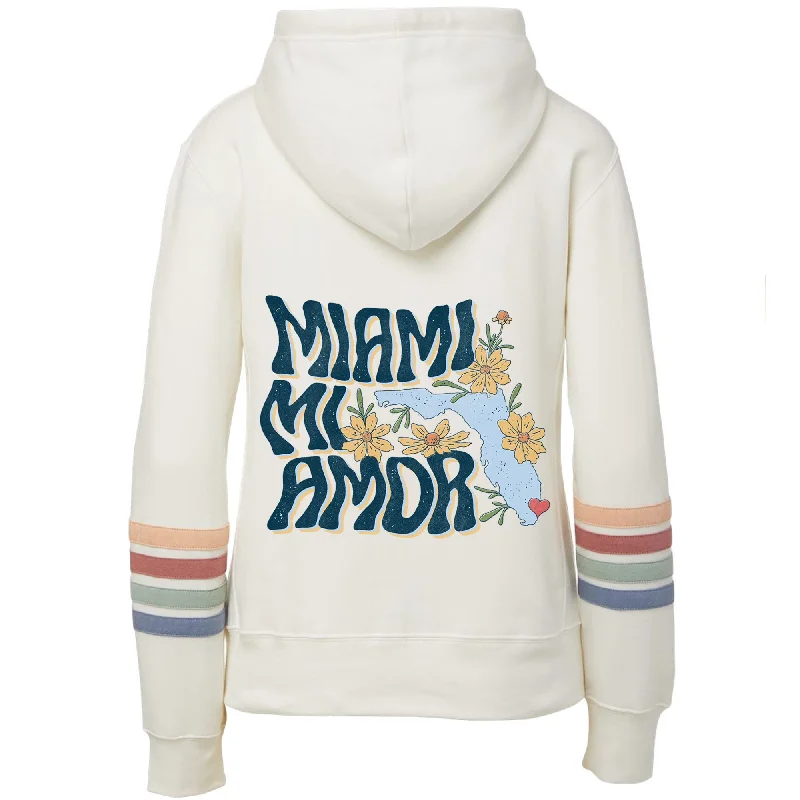 Best Bargains Miami mi Amor Florida Zipper Hoodie
