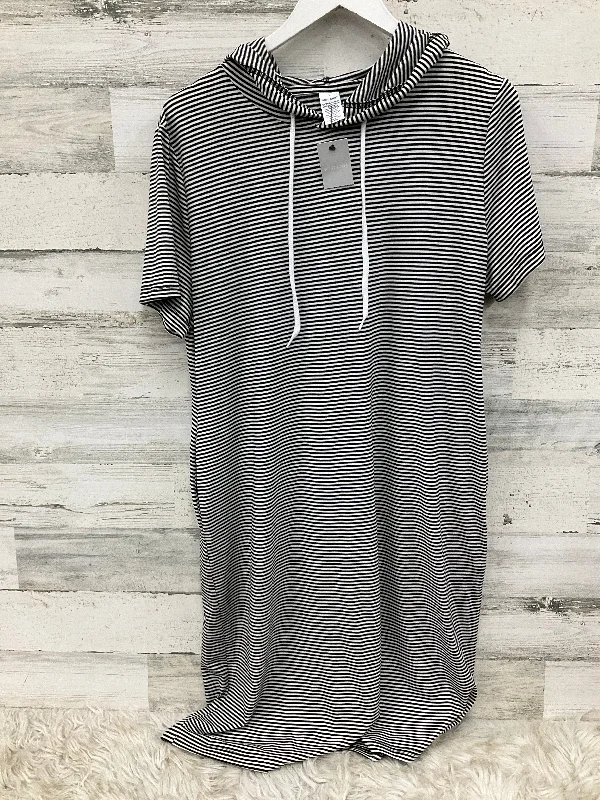 Referral Discount Dress Casual Midi By Cmc In Black & White, Size: Xl