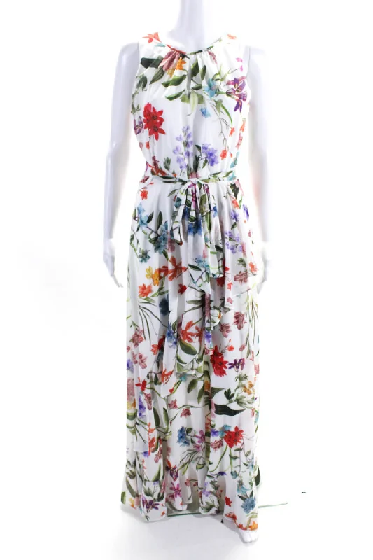 Huge Discounts Compli K Womens Round Neck Sleeveless Asymmetric Ruffle Floral Maxi Dress Huge Discounts Compli K Womens Round Neck Sleeveless Asymmetric Ruffle Floral Maxi Dress