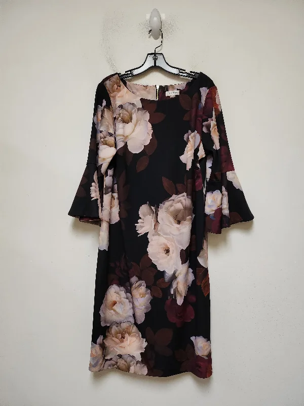 Lowest Price Dress Casual Midi By Calvin Klein In Floral Print, Size: Xl