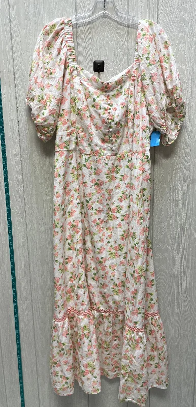 Daily Deals Dress Casual Maxi By Clothes Mentor In Floral Print, Size: 4x