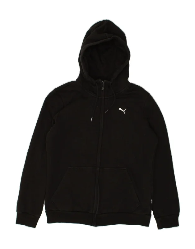 Extra Savings PUMA Womens Zip Hoodie Sweater UK 10 Small Black Cotton