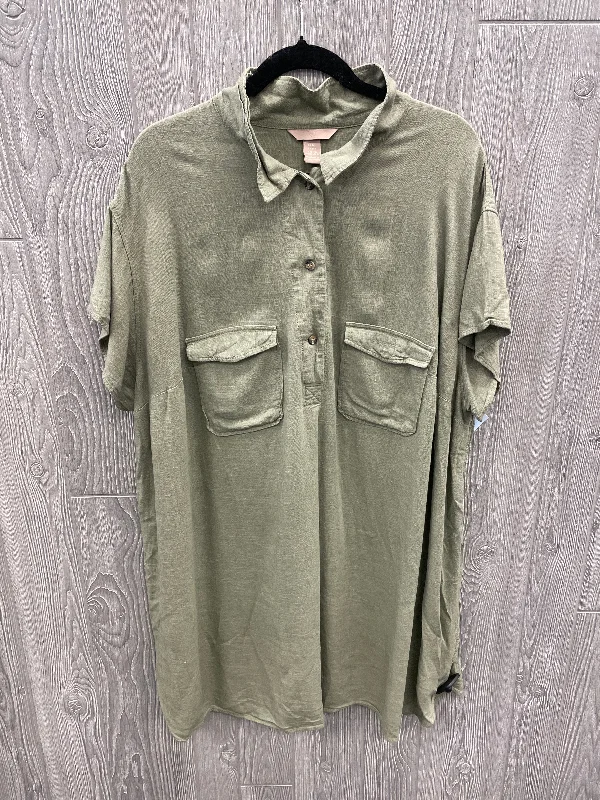 Year-End Sale Dress Casual Short By H&m In Green, Size: 3x