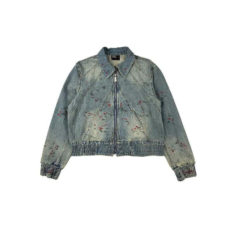 Special Buy Splatter Paint Denim Bomber