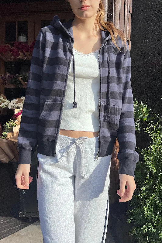 Super Deal Christy Striped Hoodie