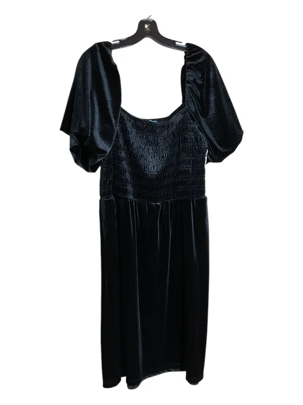 Don’t Miss Out Dress Casual Short By Draper James In Black, Size: 2x