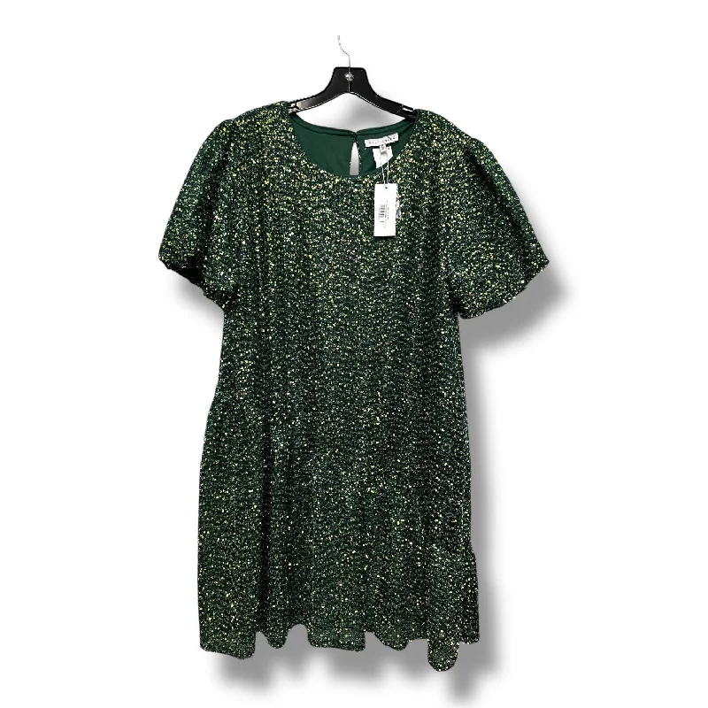 Final Markdown Dress Casual Midi By Clothes Mentor In Green, Size: 1x