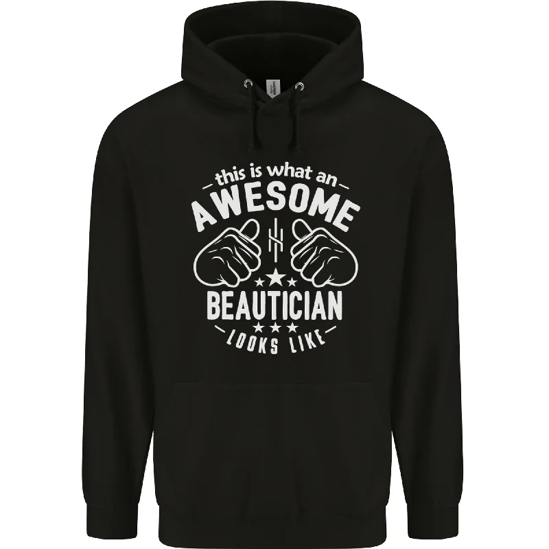 Bargain Bin An Awesome Beautician Looks Like Mens 80% Cotton Hoodie