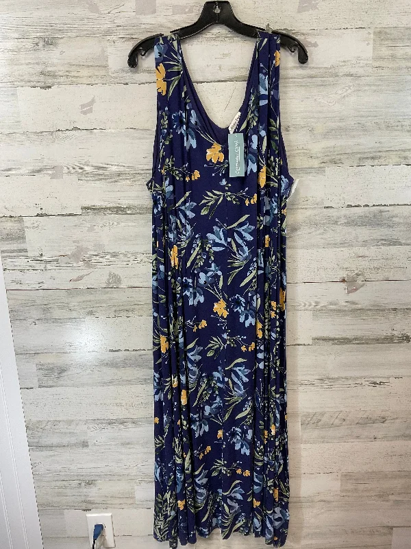 Midnight Madness Dress Casual Maxi By Coldwater Creek In Green, Size: 3x