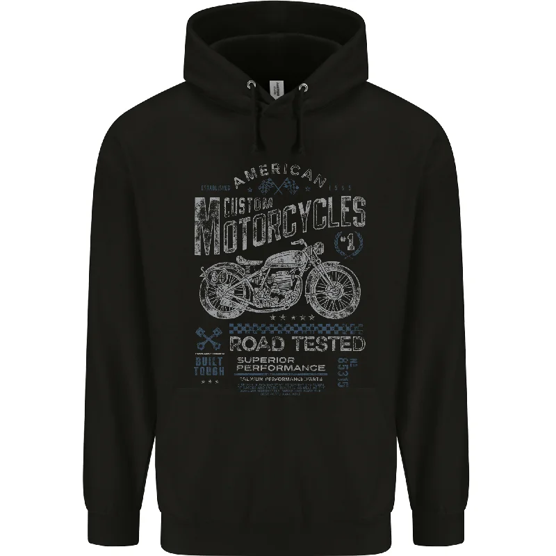 Deal of the Day American Custom Motorcycles Motorbike Biker Mens 80% Cotton Hoodie