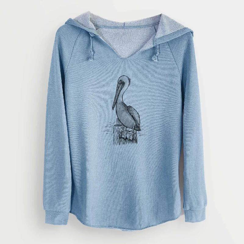 Mega Sale Pelecanus occidentalis - Brown Pelican - Cali Wave Hooded Sweatshirt