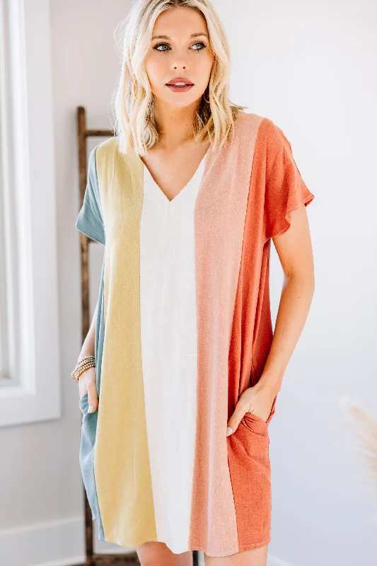 Price Drop All I Could Ask For Sea Green Colorblock Dress