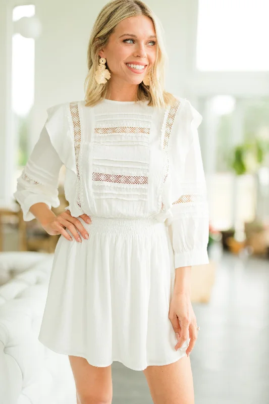 Special Offer Need You More White Crochet Dress