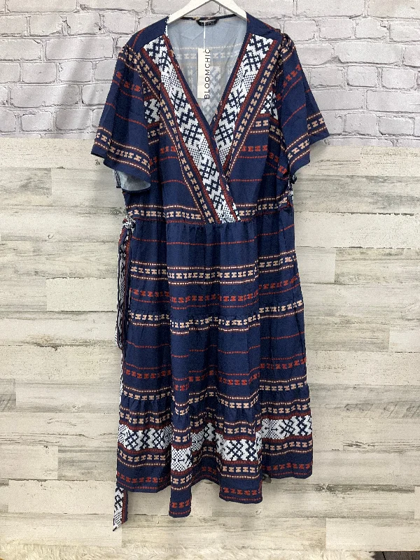 Closeout Sale Dress Casual Midi By Clothes Mentor In Multi-colored, Size: 4x
