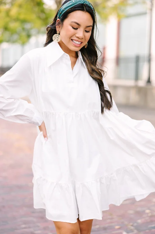 Last Chance Need You More White Babydoll Dress