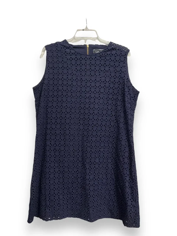 Daily Specials Dress Casual Midi By Cmb In Blue, Size: Xl