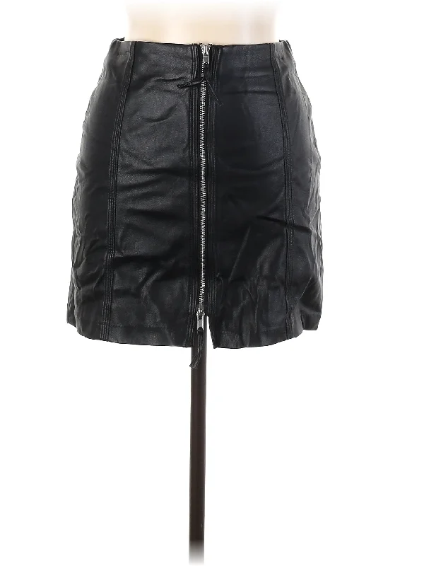 Don't Wait Faux Leather Skirt