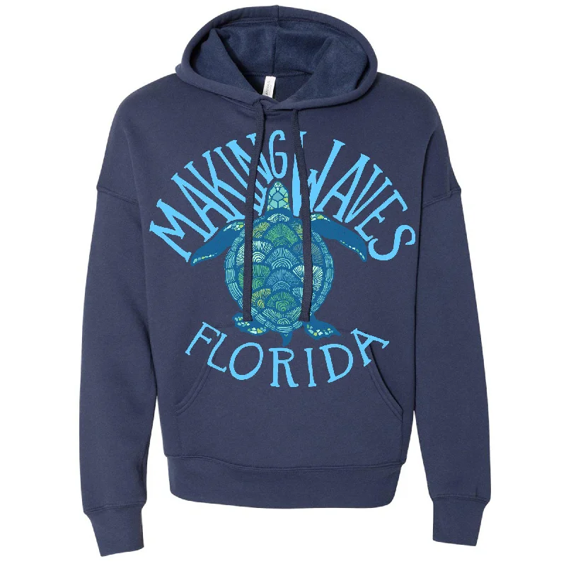 Grand Opening Sale Sea Turtle Florida Drop Shoulder Hoodie