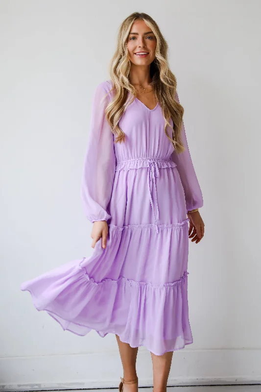 Stock Clearance FINAL SALE - Blossoming Attitude Midi Dress