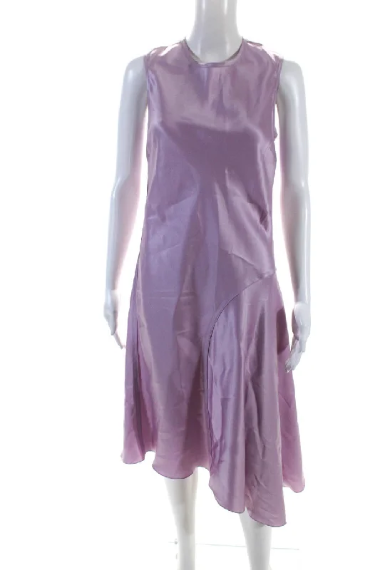 Huge Discounts Nina Ricci Womens Lilac Crew Neck Zip Back Sleeveless Asymmetric Dress Huge Discounts Nina Ricci Womens Lilac Crew Neck Zip Back Sleeveless Asymmetric Dress