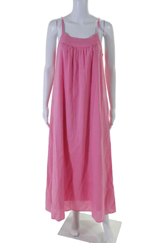 Crazy Deals Xirena Womens Rose Cotton Square Neck Sleeveless Cami Poplin Dress