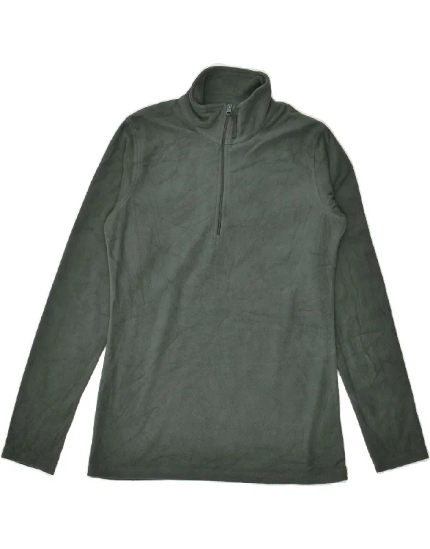 Grand Opening Sale MOUNTAIN WAREHOUSE Womens Zip Neck Fleece Jumper UK 10 Small Green