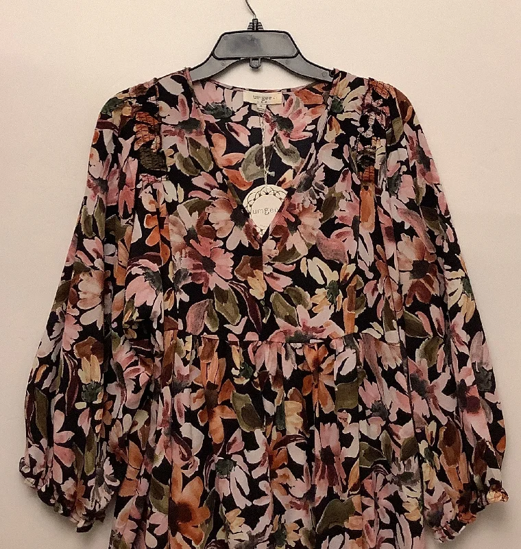 Low Prices Dress Casual Midi By Umgee In Floral Print, Size: Xl