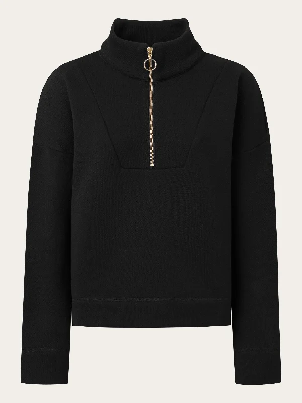 Epic Deals Half zip heavy sweat - Black Jet